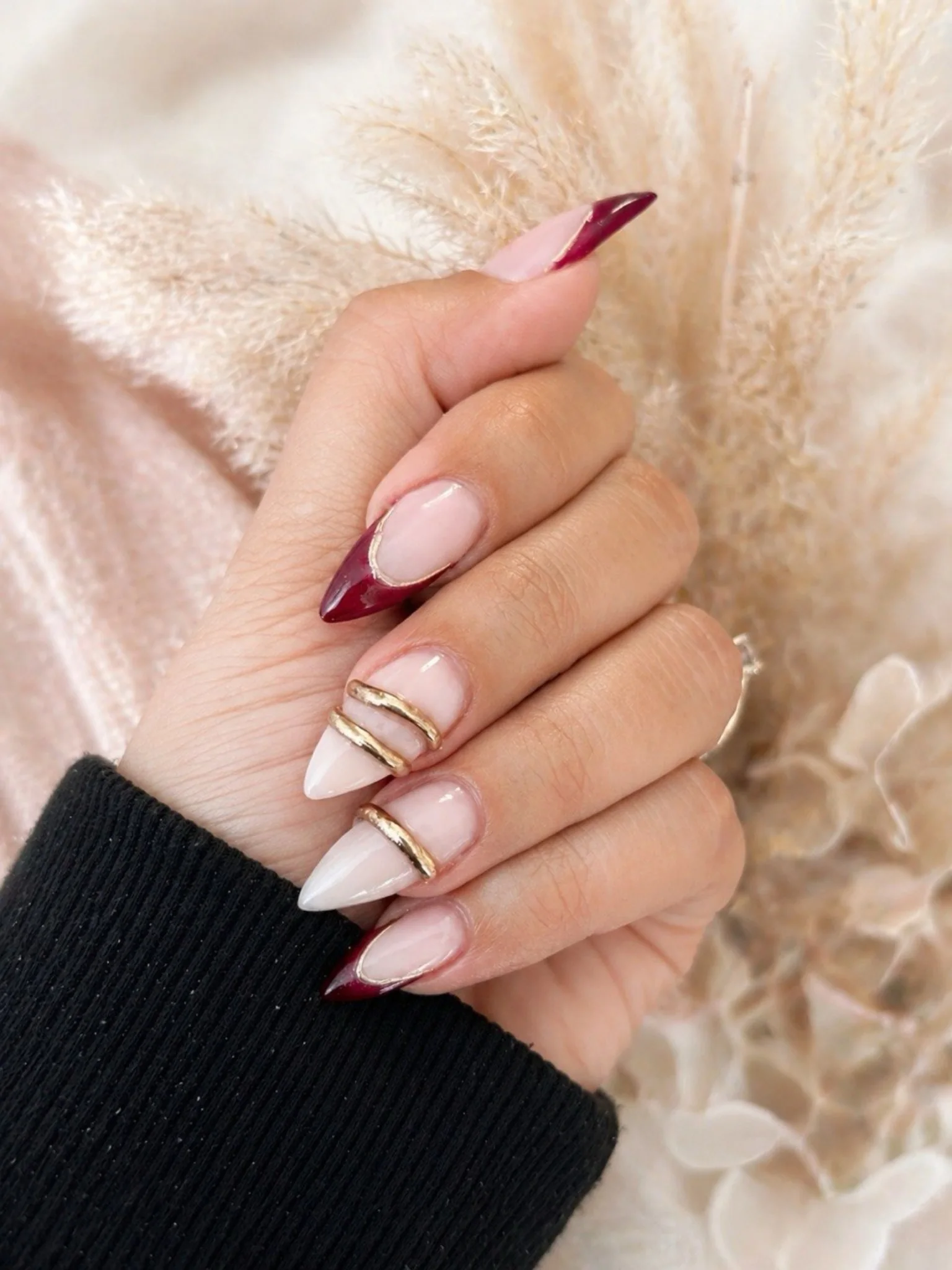 Burgundy Couture Almond