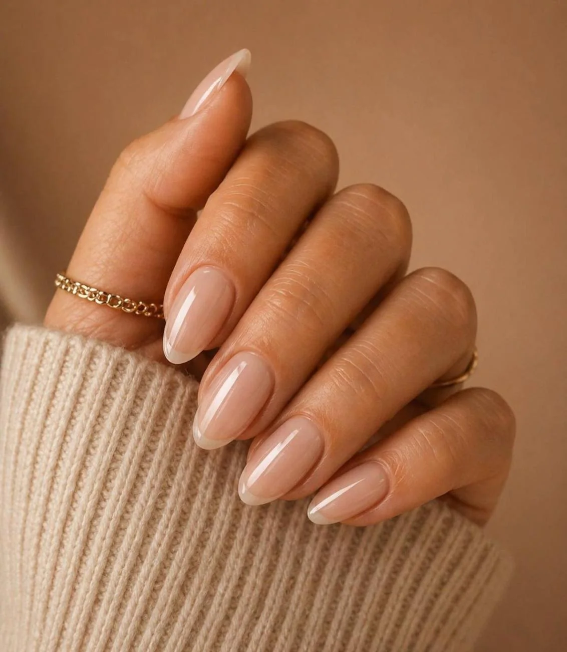 Glossy Nude Almond